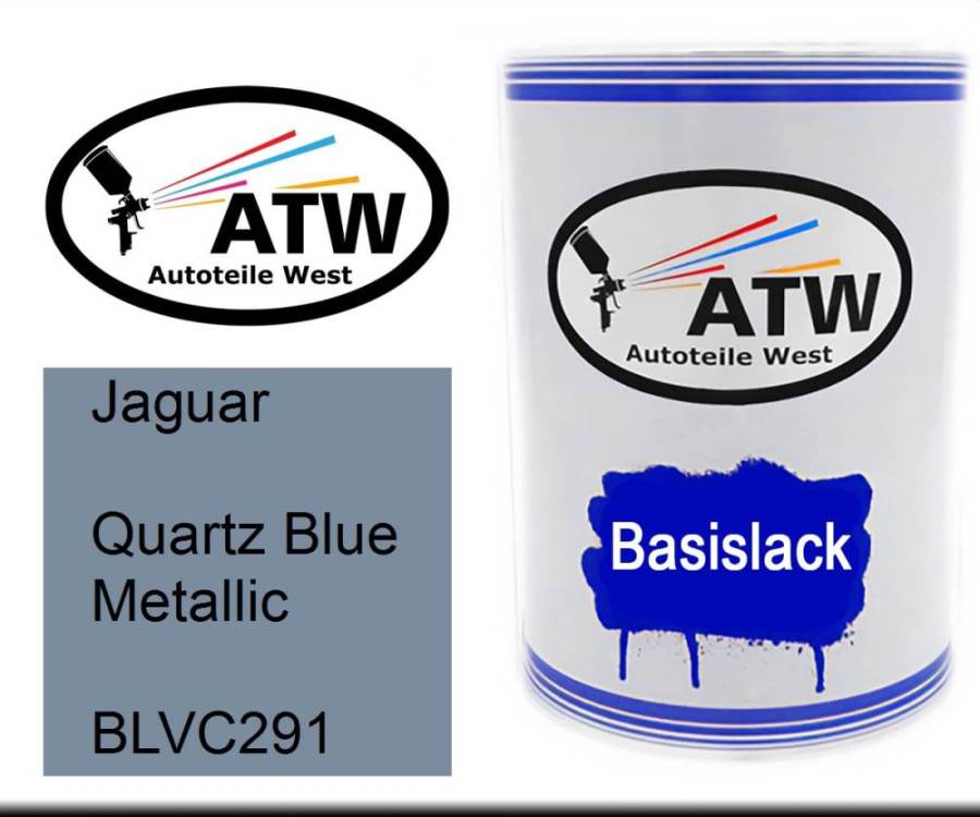 Jaguar, Quartz Blue Metallic, BLVC291: 500ml Lackdose, von ATW Autoteile West.